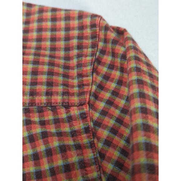 VTG Royal Robbins Mens M Plaid Button Shirt 100 Cotton Made In Hong Kong - Picture 12 of 14